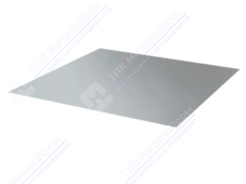 Лист с полимерным покрытием 0,45 мм ПЭ в пленке RAL9006 белый алюминий