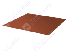 Лист с полимерным покрытием 0,45 мм ПЭ RAL8004 коричневая медь