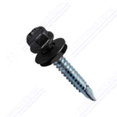 Саморез 4,8 35 KPcZP с прокладкой RAL7024 серый графит