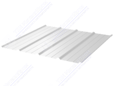 Профнастил полимер С18 0,5 1150/1190 ПЭ RAL9003 сигнально-белый