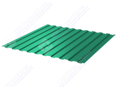 Профнастил полимер С8 0,5 1150/1200 ПЭ RAL6029 зеленая мята