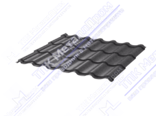 Металлочерепица МЧ2 СуперМонтеррей 0,5 ПЭ RAL7024 серый графит