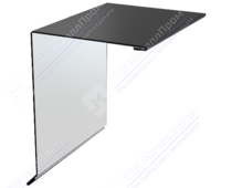 Планка торцевая 95 120 15 0,4 2м стандарт ПЭ в пленке RAL7004 сигнально-серый К-506