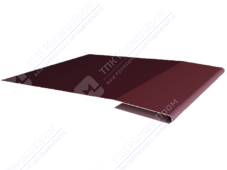 Планка начальная 10 20 10 0,45 3м стандарт ПЭ RAL3005 красное вино К-719