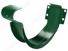 Держатель желоба GrandLine 125 короткий металл RAL6005 зеленый мох