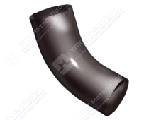 Колено трубы GrandLine 90 сливное металл RAL8017 шоколад