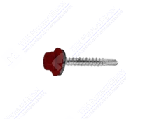 Саморез 4,8 70 KPcZP с прокладкой RAL3009 красный оксид