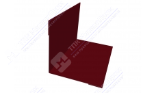 Планка угла внутренний 50 50 0,5 2м стандарт Стальной бархат RAL3005 красное вино К-504