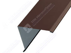 Планка угла наружный 115 115 0,5 3м стандарт Стальной бархат RAL8017 шоколад К-505