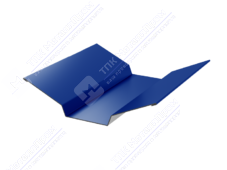 Планка ендовы верхняя 86 80 0,45 2м стандарт ПЭ RAL5002 ультрамарин К-508