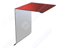 Планка ветровой доски 95 120 15 0,45 3м стандарт ПЭ RAL3011 коричнево-красный К-507