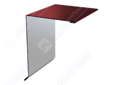 Планка ветровой доски 135 145 15 0,45 2м ПЭ RAL3009 красный оксид К-507