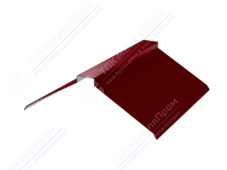 Планка конька плоского 150 150 0,45 2м стандарт ПЭ RAL3003 рубин К-512