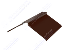 Планка конька плоского 190 190 0,45 2м стандарт ПЭ RAL8017 шоколад К-512