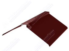 Планка конька плоского 150 150 0,45 3м стандарт ПЭ RAL3009 красный оксид К-512