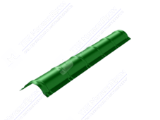 Конек металлочерепичный 0,45 2м стандарт ПЭ RAL6029 зеленая мята К-513